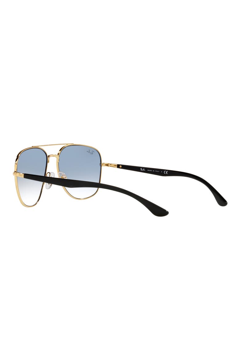 59mm Gradient Square Sunglasses, Alternate, color, BLACK