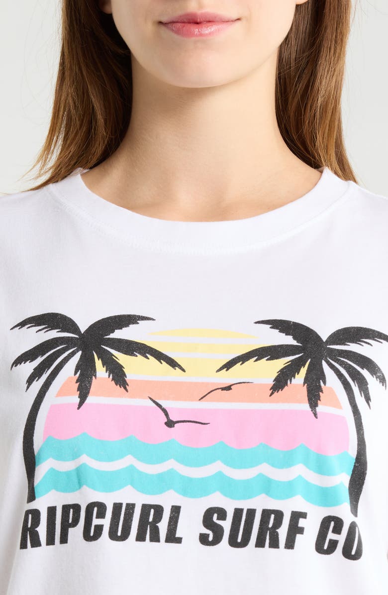 Rip Curl Malibu Relaxed Graphic T-Shirt, Alternate, color, Optical White