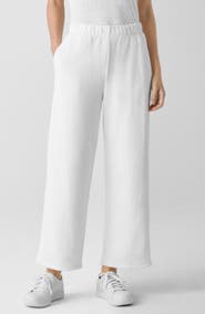 Eileen Fisher Organic Cotton Ankle Straight Leg Pants
