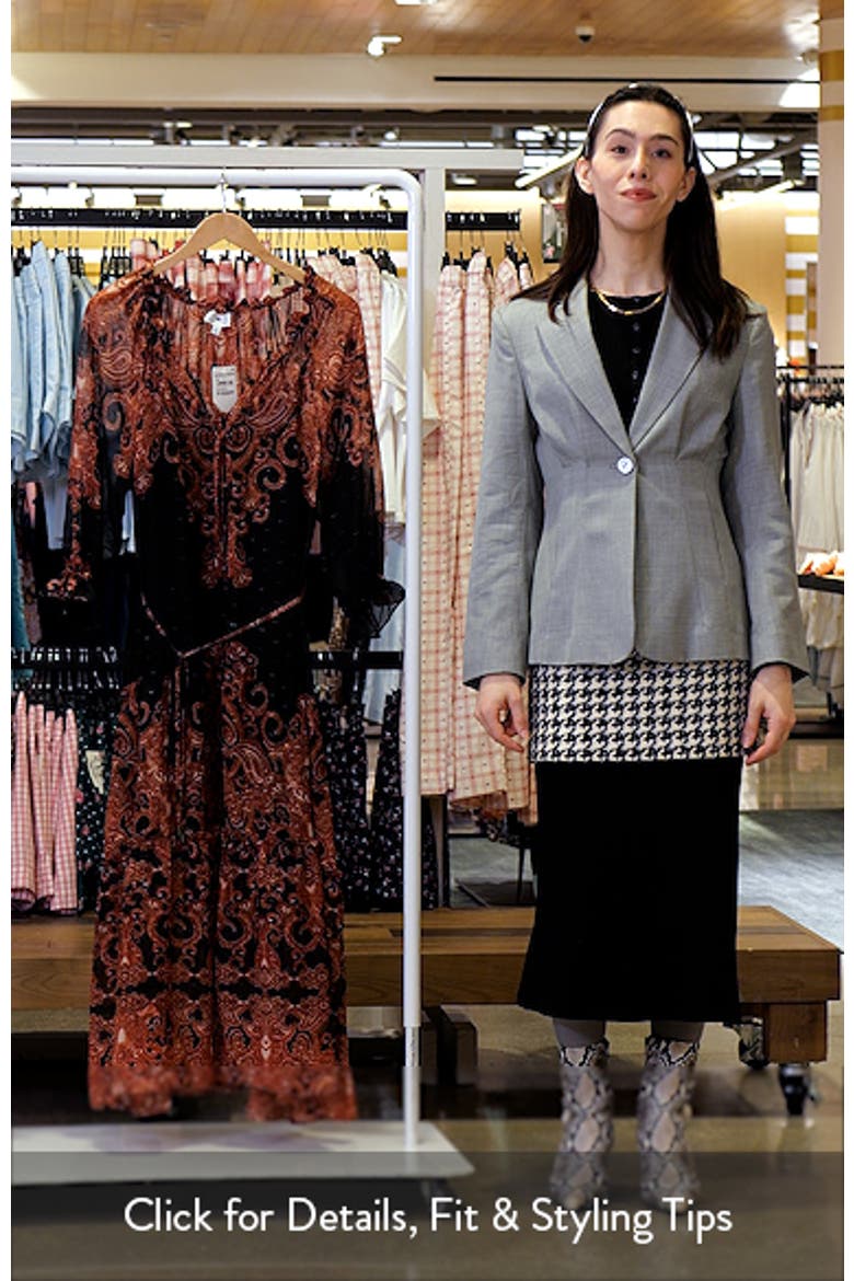 Poet Long Sleeve Chiffon Midi Dress video