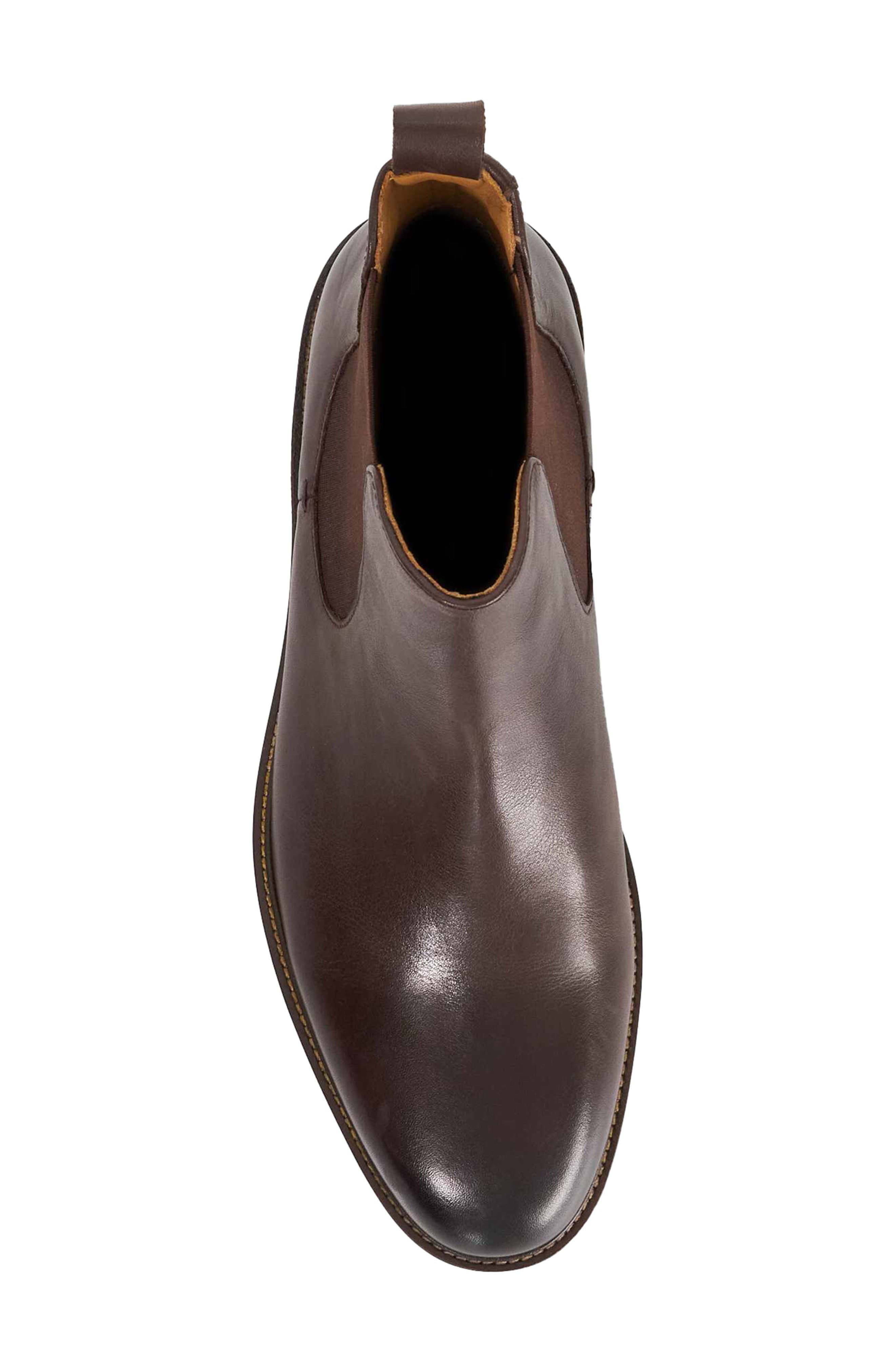Maisen Plain Toe Chelsea Boot, Alternate, color, BROWN