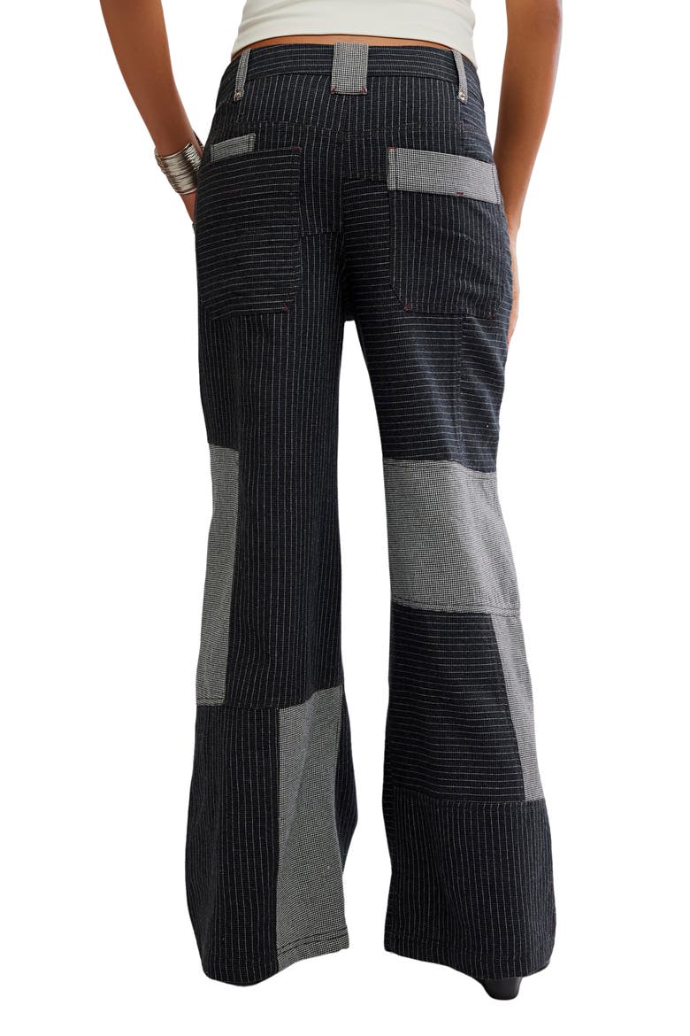 This or That Patchwork Wide Leg Pants, Alternate, color, BLACK COMBO