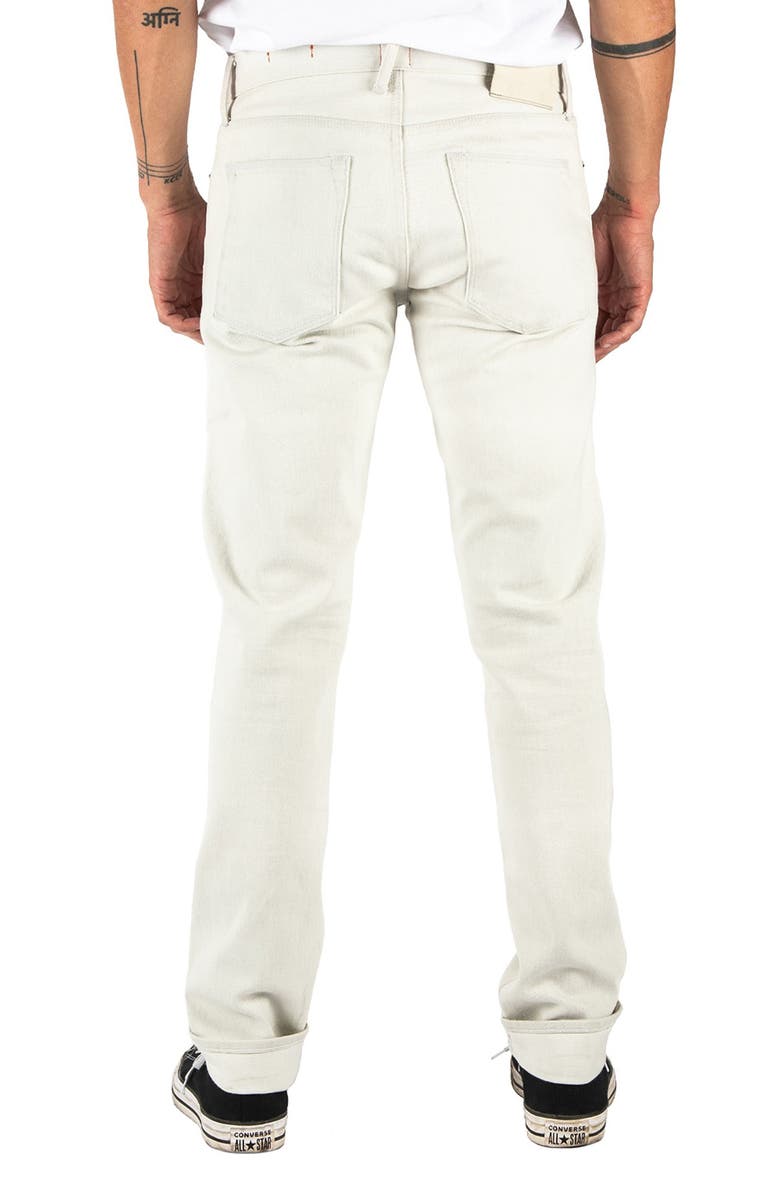 HIROSHI KATO The Pen Slim 14-Ounce Stretch Selvedge Jeans, Alternate, color, Silver Gray White