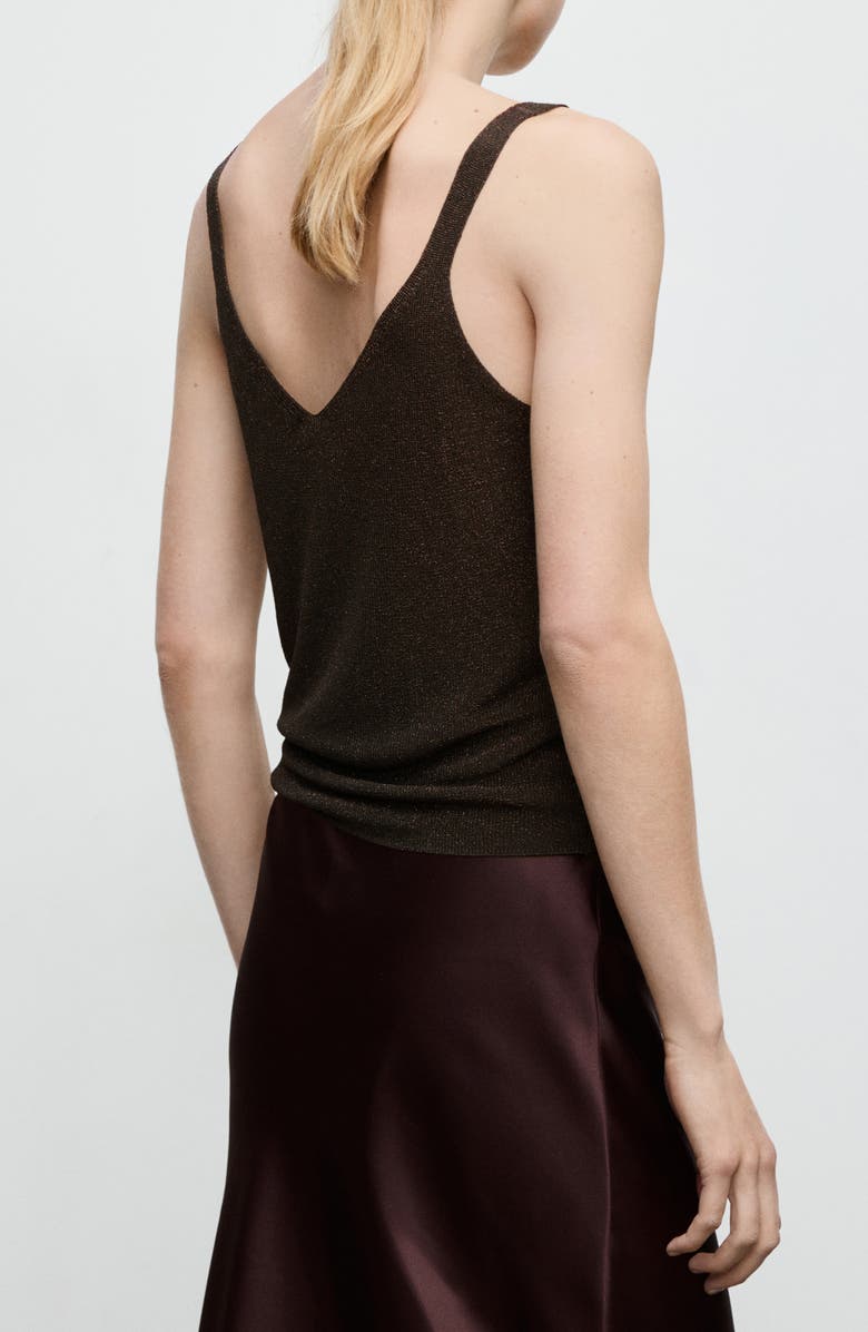 MANGO Sweater Tank, Alternate, color, Chocolate