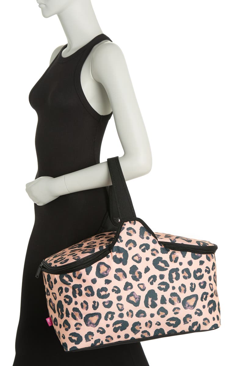 MYTAGALONGS Spring Leopard Classic Picnic Bag, Main, color, 