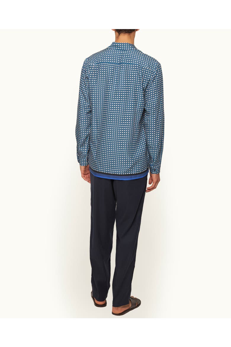 Alex Garment Dye Relaxed-Fit Trousers, Alternate, color, NIGHT IRIS