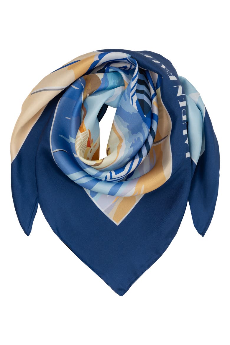 Conversational Small Square, Alternate, color, Navy