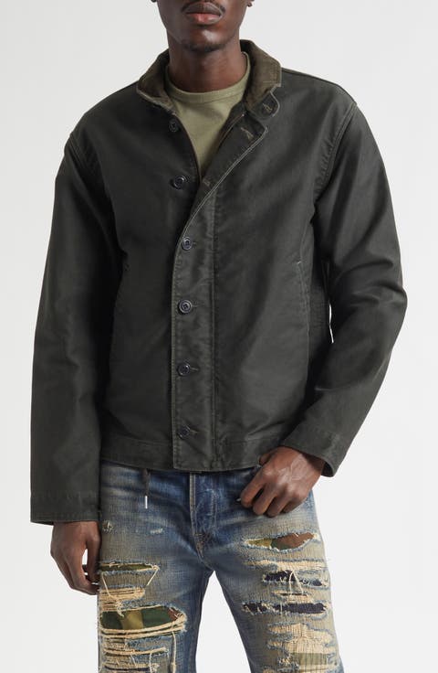 Jungle Cloth Bower Corduroy Collar Deck Jacket