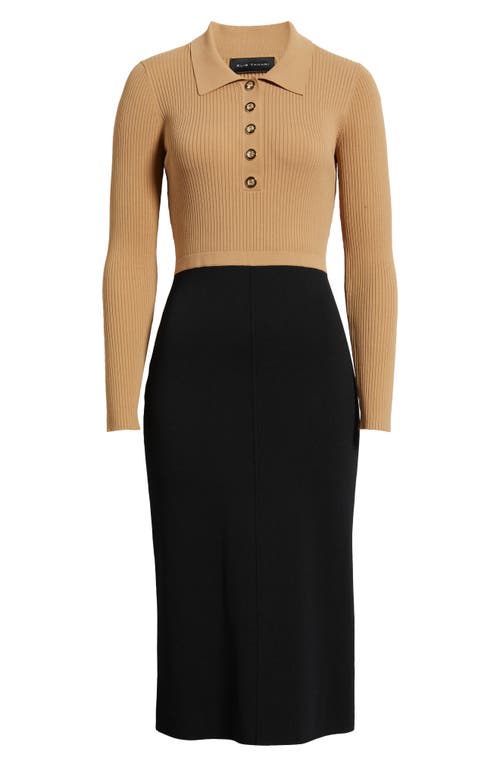 Elie Tahari The Esme Long Sleeve Knit Dress In Multi