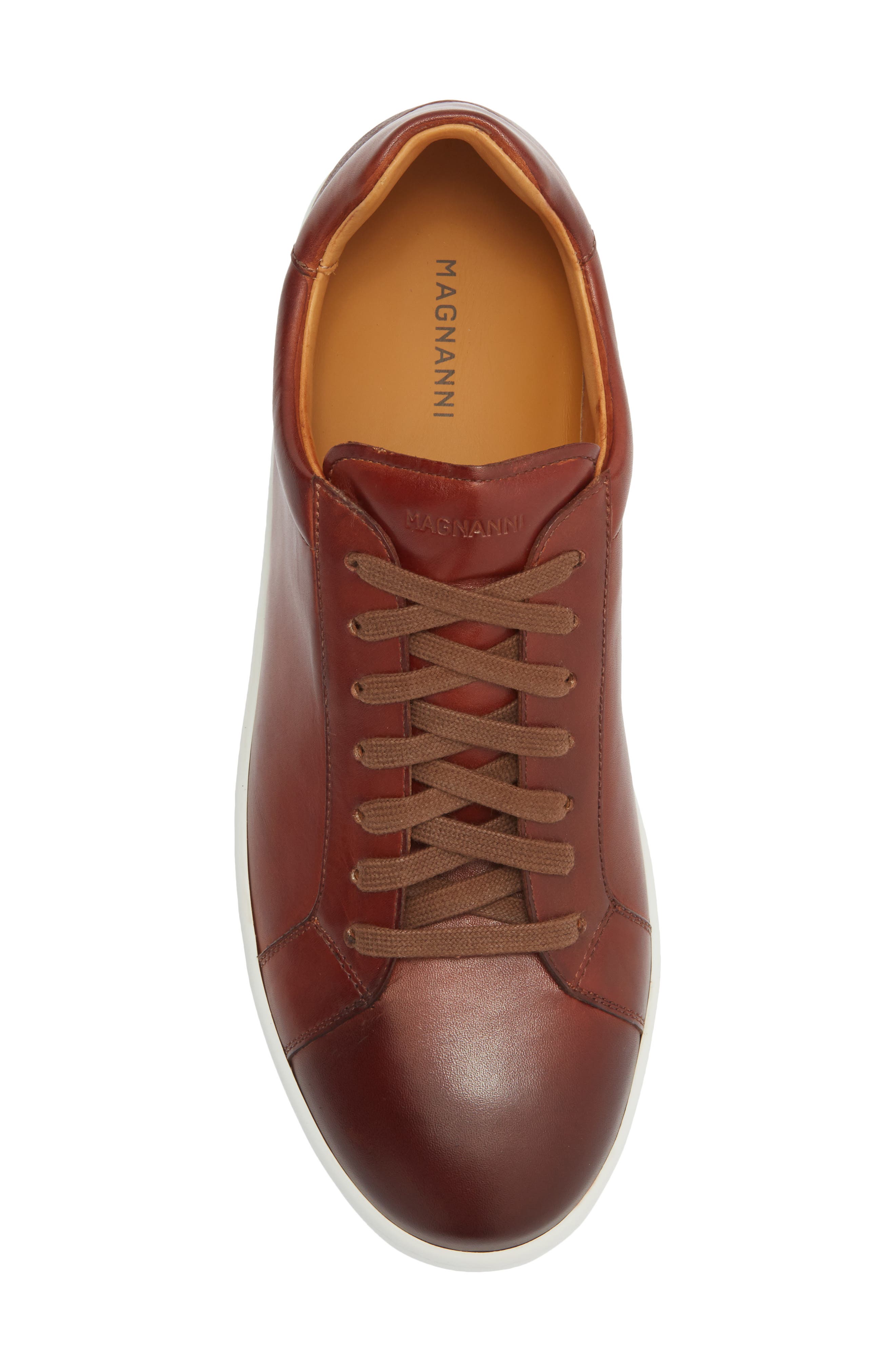 Magnanni Elonso Low Top Sneaker, Alternate, color, Cognac