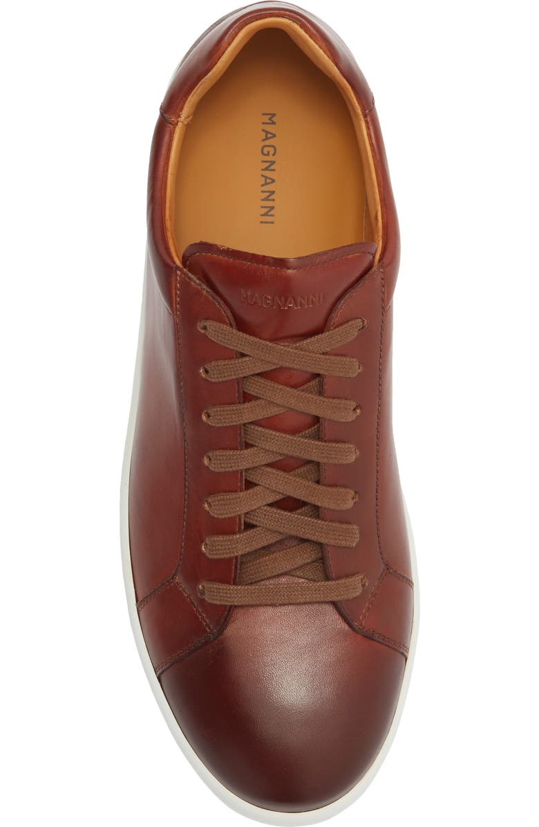 Magnanni Elonso Low Top Sneaker, Alternate, color, Cognac