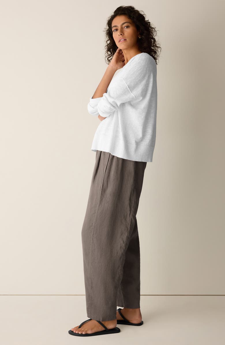 Eileen Fisher Organic Linen & Organic Cotton Crewneck Sweater, Alternate, color, 
