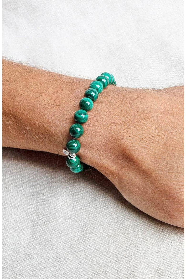 Genuine Real Malachite Energy Bracelet, Alternate, color, Malachite Green