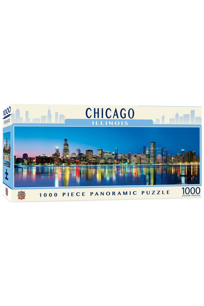 Chicago 1000pc Panoramic Puzzle, Main, color, Multicolor