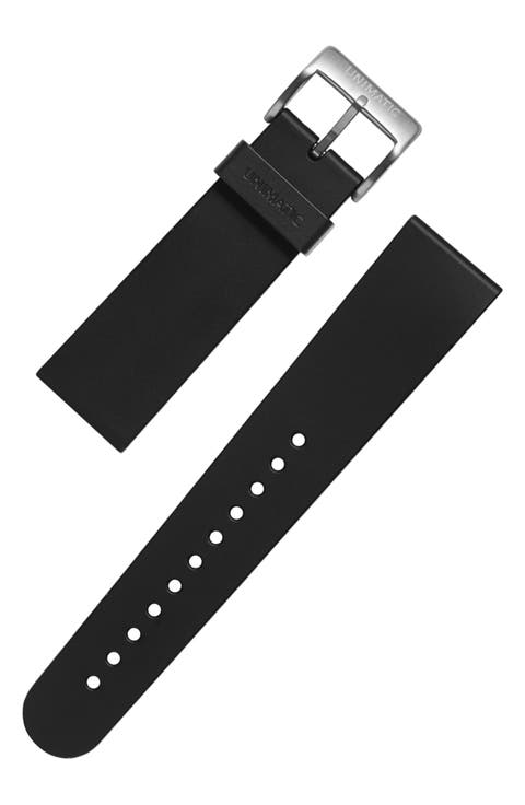 22mm Faux Leather Watchband