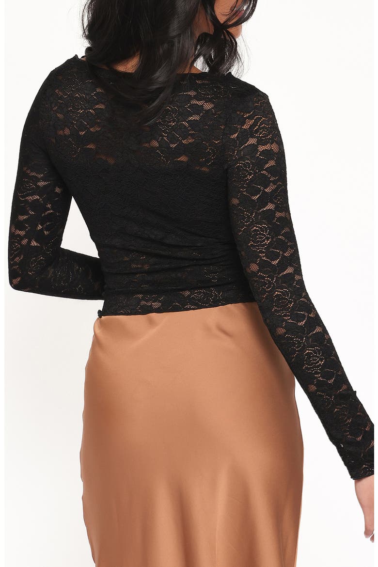 Iveta Lace Top, Alternate, color, BLACK