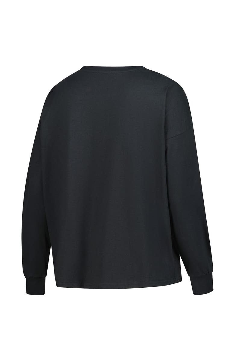 '47 Women's '47 Black Detroit Lions Plus Size Muse Sydney Long Sleeve T-Shirt, Alternate, color, Black