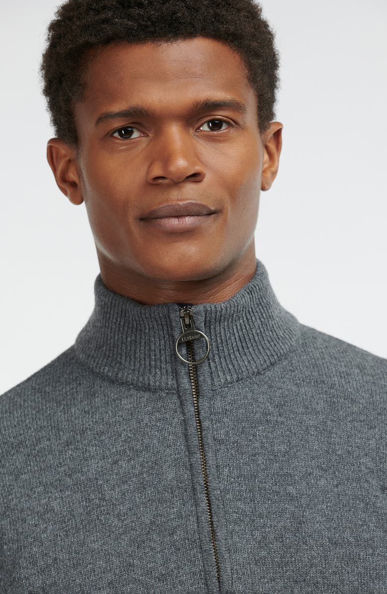 Barbour Holden Wool Pullover, Alternate, color, Mid Grey Marl