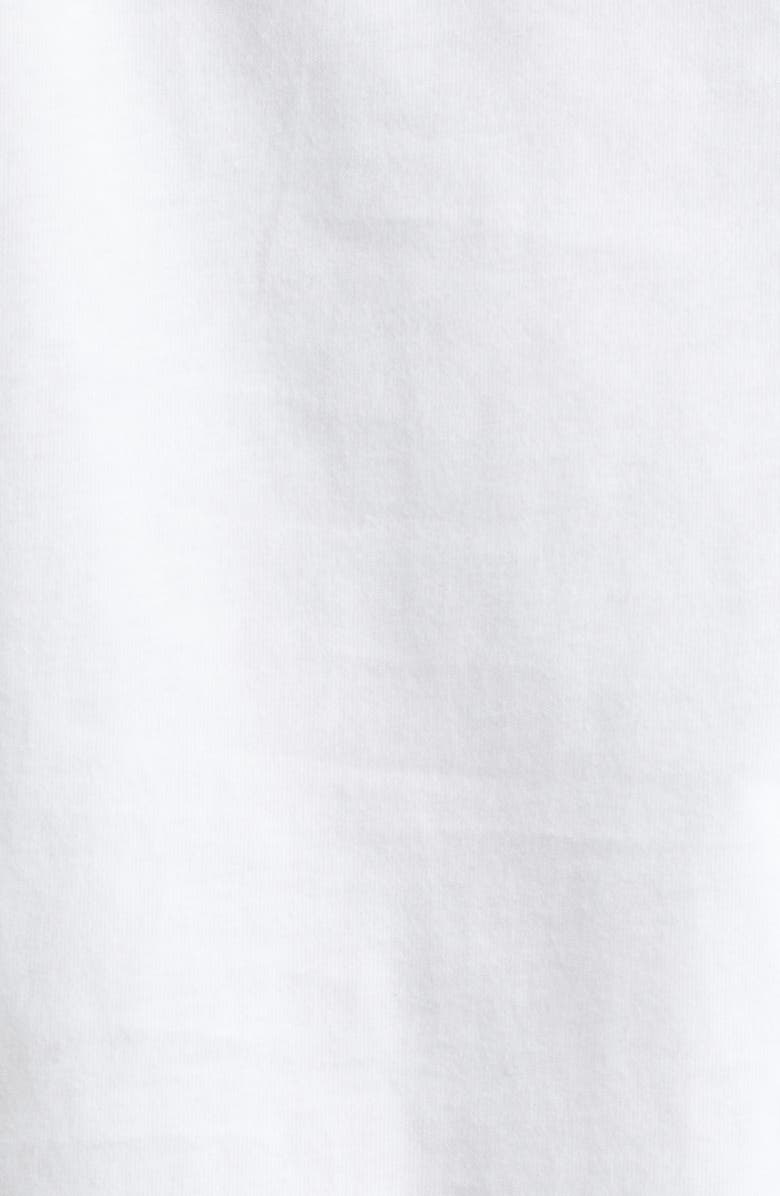 Alexander Wang Puff Logo Shrunken Cotton Jersey T-Shirt, Alternate, color, White