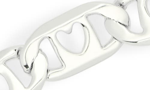 Jenny Bird Bobbi Heart Chain Bracelet In Silver
