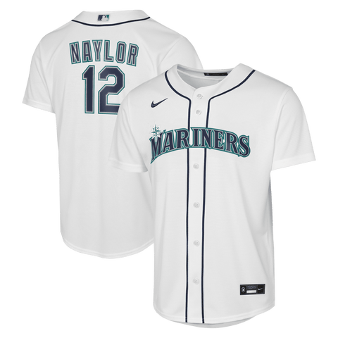 Youth Nike Josh Naylor White Seattle Mariners Baseline Jersey