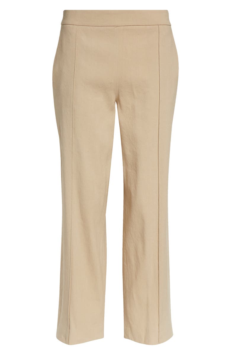 Vince Pintuck Linen Blend Tapered Trousers, Alternate, color, Pale Nut