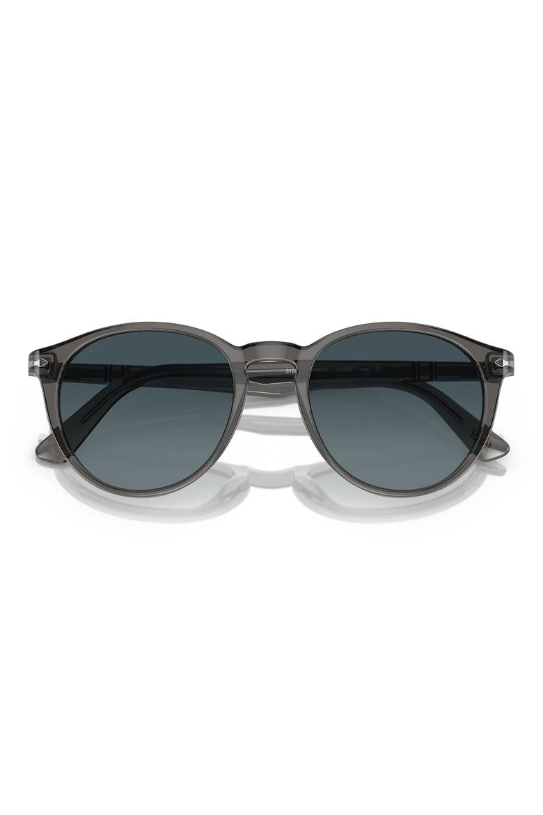 52mm Gradient Polarized Phantos Sunglasses, Main, color, TRANSPARENT GREY