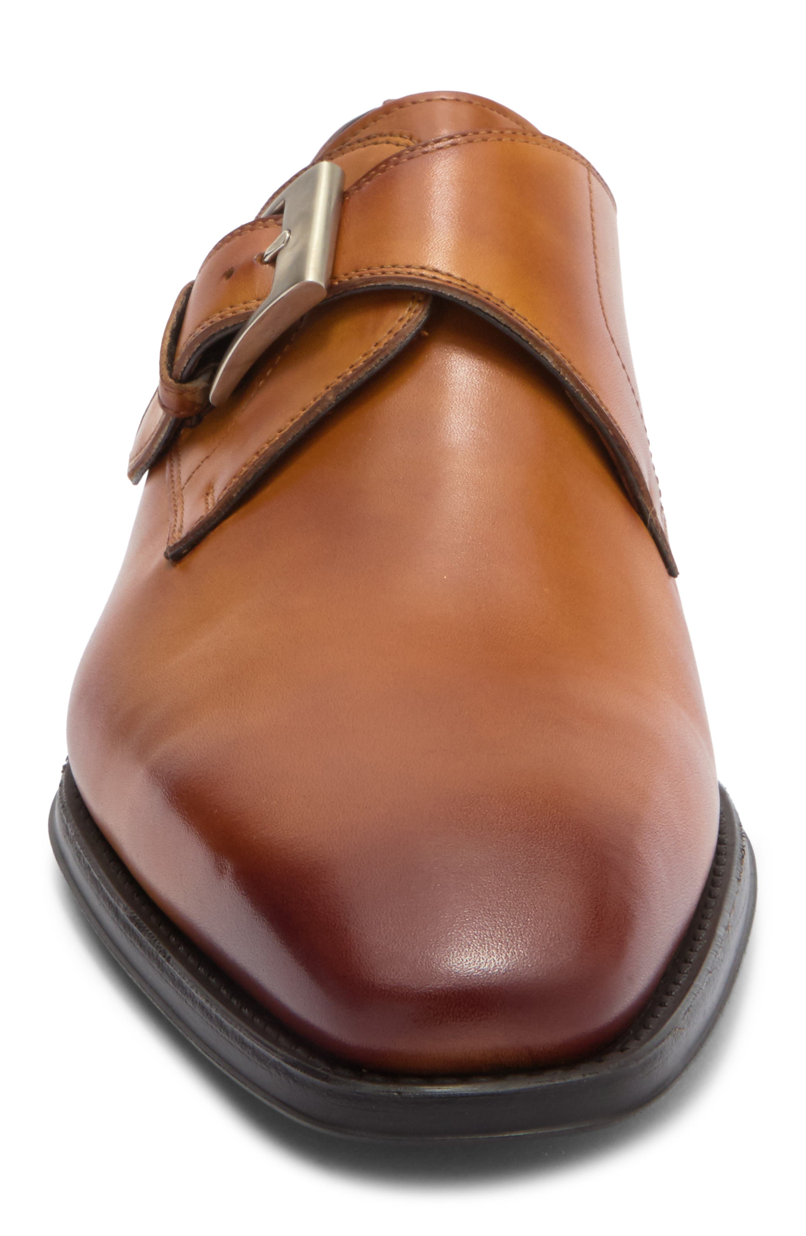 Veleta Monk Strap Shoe, Alternate, color, CUERO