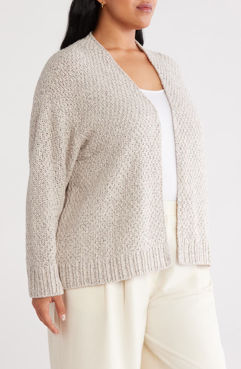 Eileen Fisher Open Front Organic Cotton Cardigan, Alternate, color, 