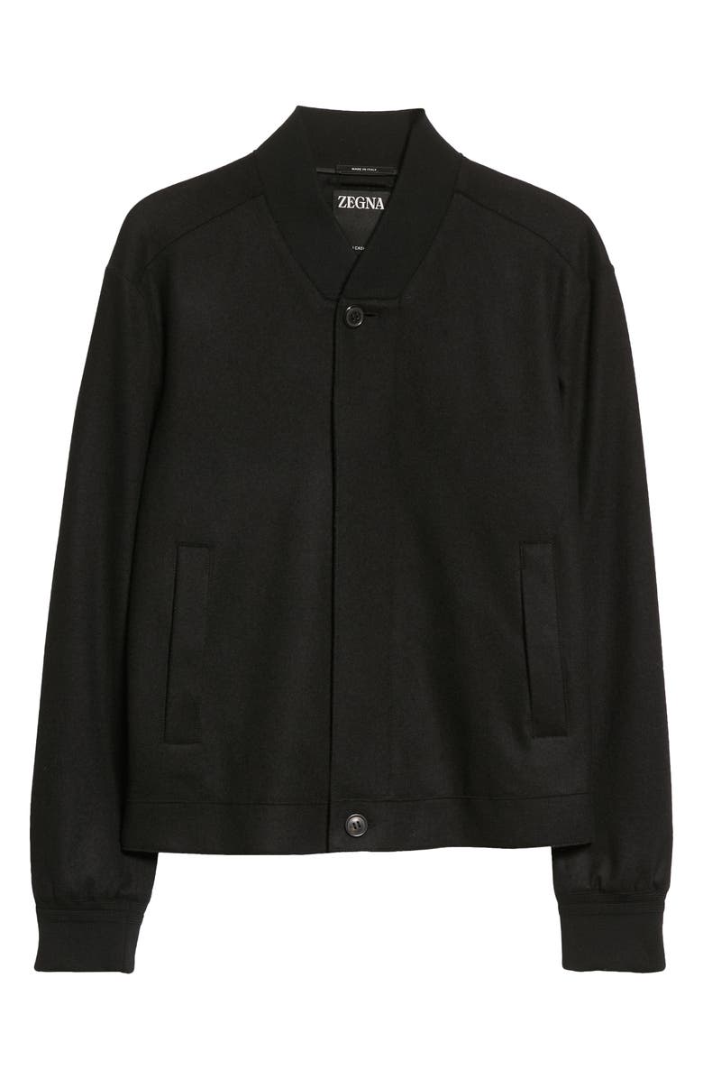 ZEGNA Water Repellent Elements Oasi Cashmere Bomber Jacket, Alternate, color,