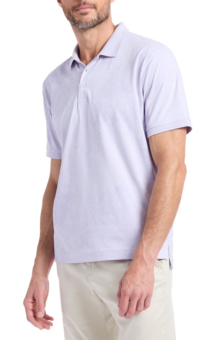 Robert Graham Linford Cotton Polo, Alternate, color, Lilac