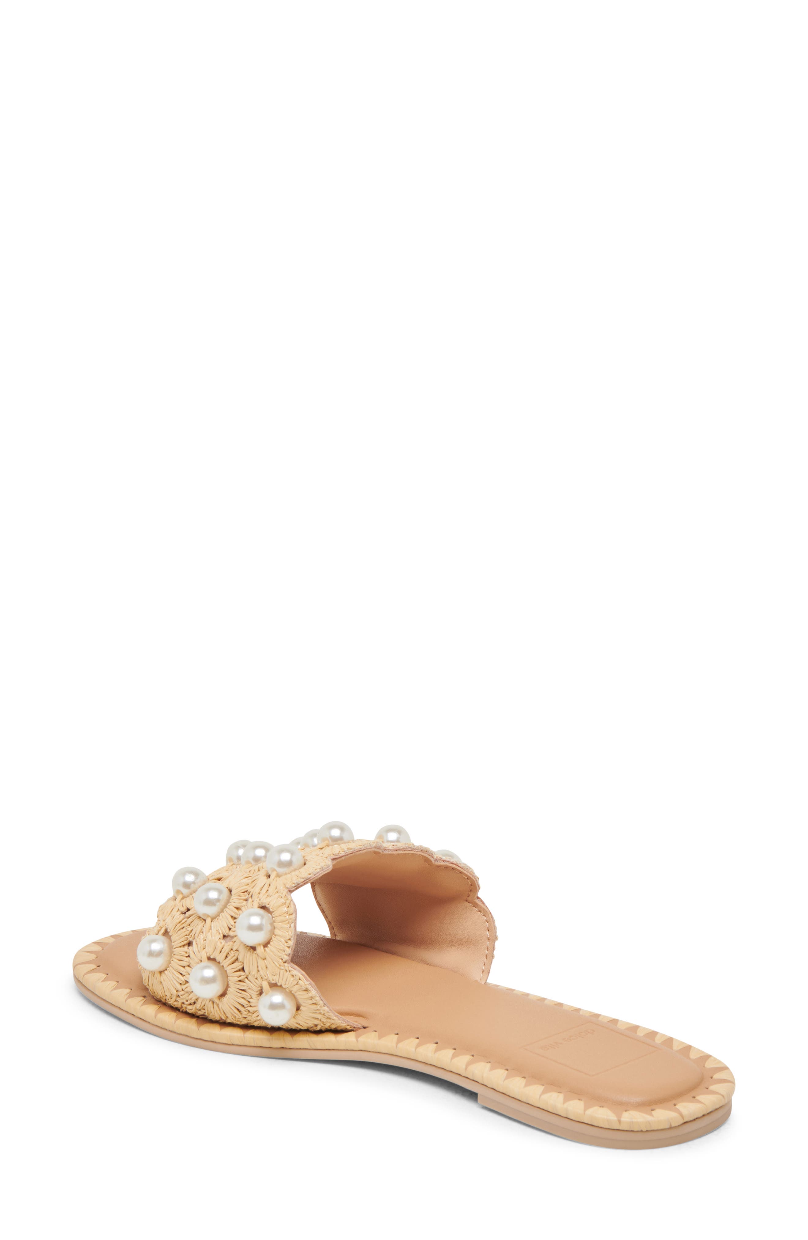 Dolce Vita Harlyn Slide Sandal, Alternate, color, Light Natural Raffia