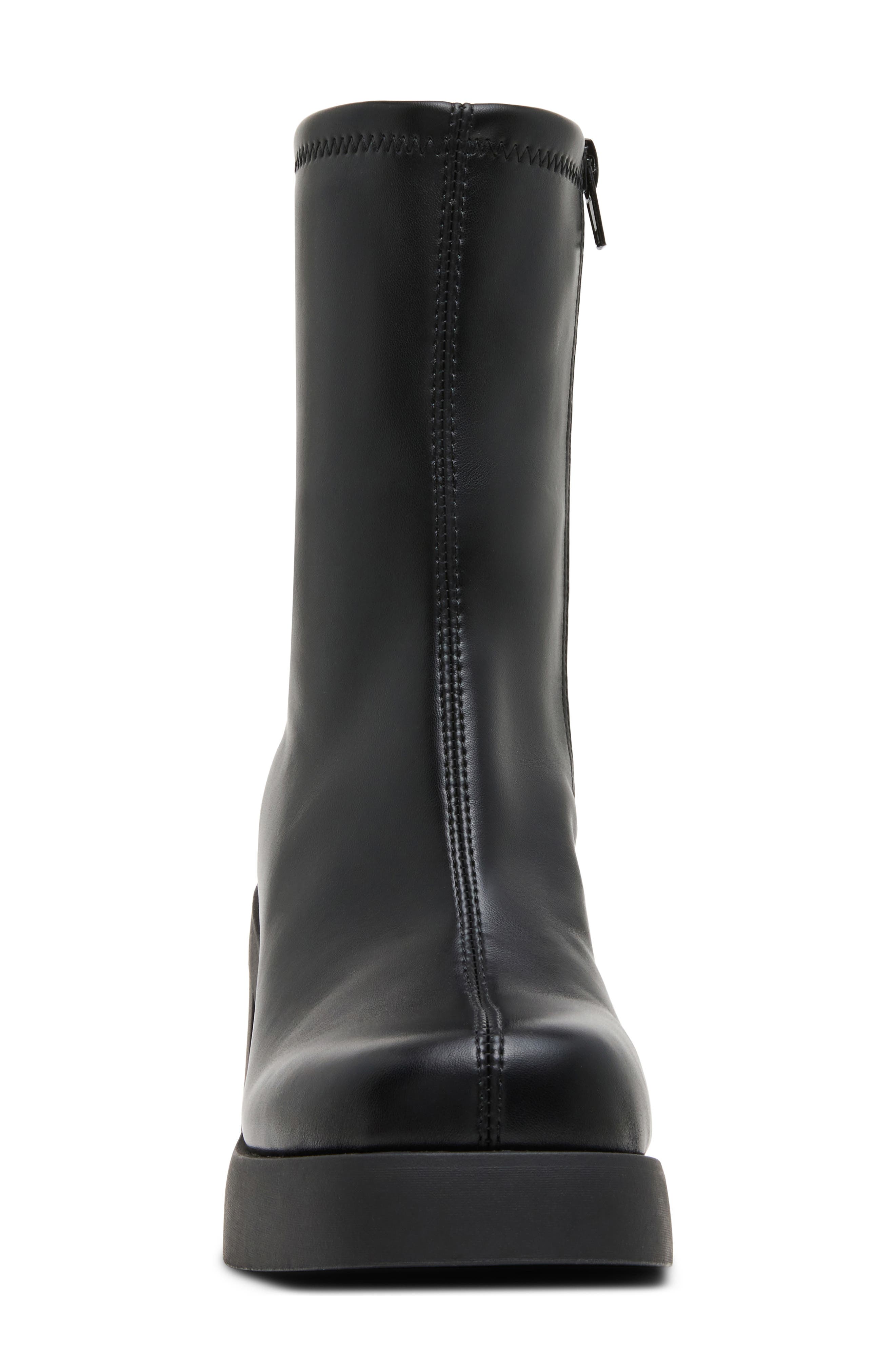 Moorree Faux Leather Boot, Alternate, color, BLACK PARIS