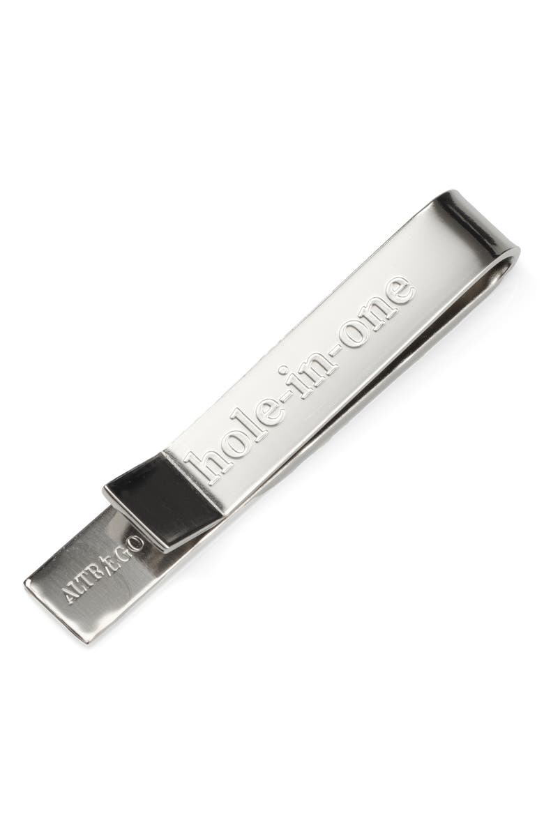 Cufflinks, Inc. Hole in One Tie Clip, Alternate, color, Silver
