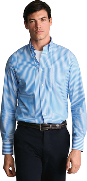 Charles Tyrwhitt Stripe Stretch Washed Poplin Shirt