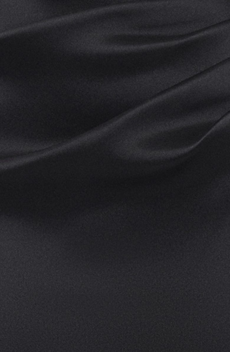 Xscape Evenings Mikado Strapless Gown, Alternate, color, Black