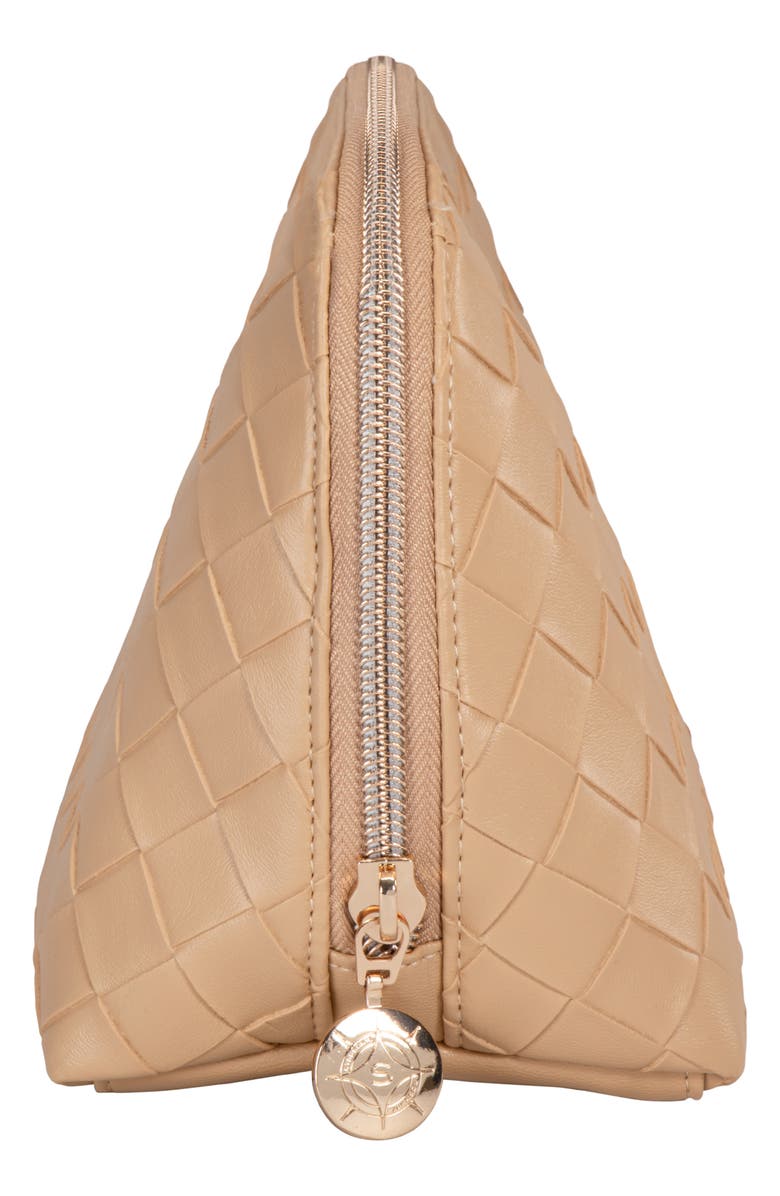 Stephanie Johnson Belize Toasted Almond Lola Makeup Bag, Alternate, color,