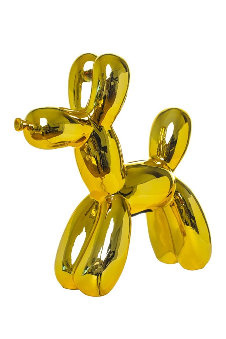 Plus Yellow Balloon Dog Bank, Main, color, YELLOW