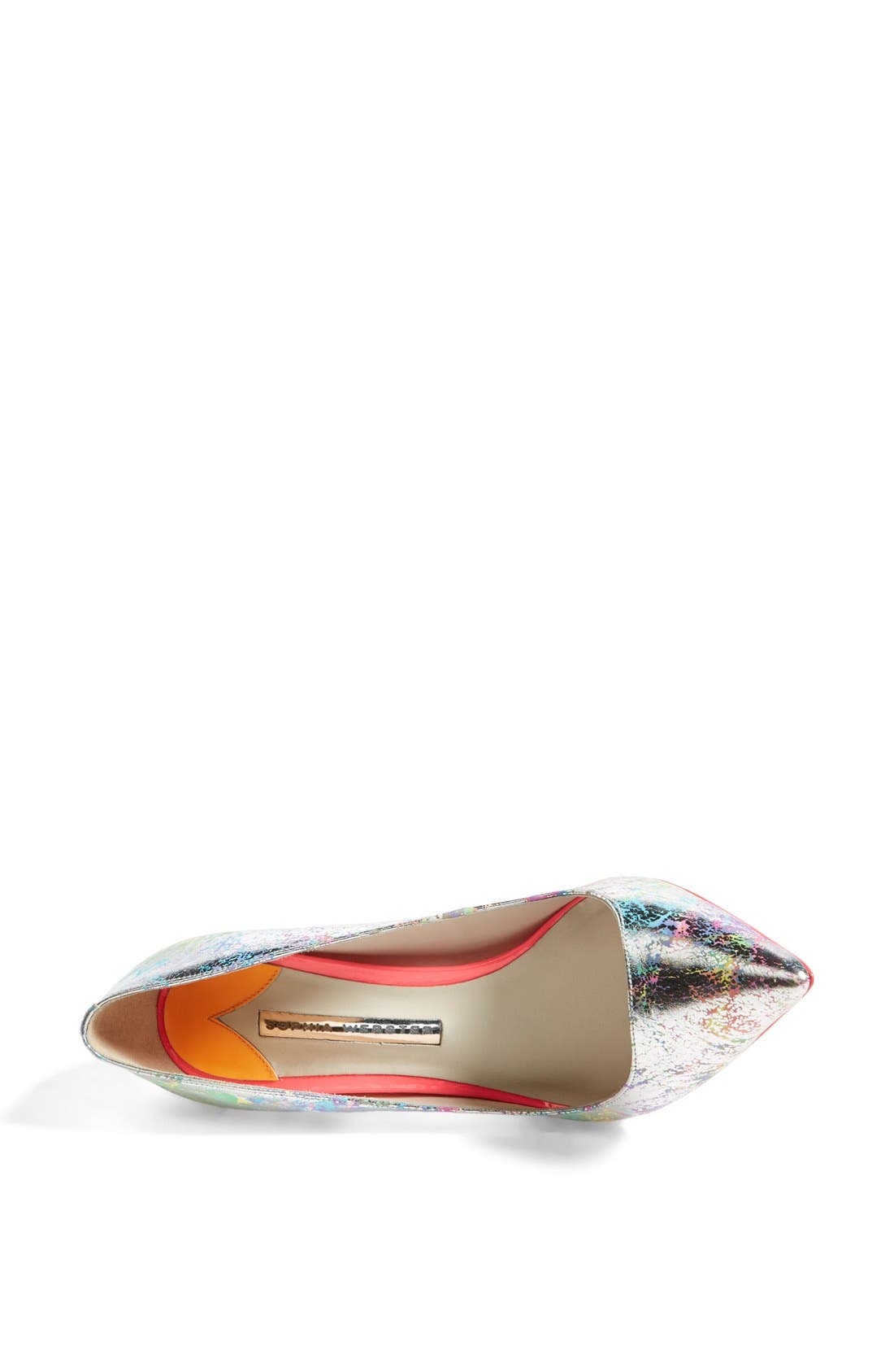 'Coco' Pump, Alternate, color, RAINBOW SILVER