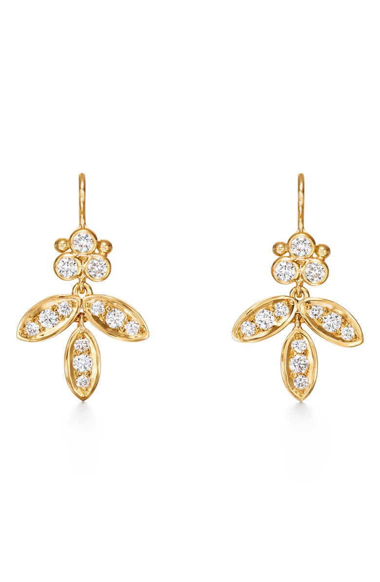 Temple St. Clair Foglia Diamond Pavé Earrings, Main, color, 