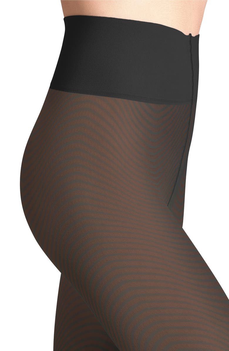 Falke Sandbank High Waist Tights, Alternate, color, Black