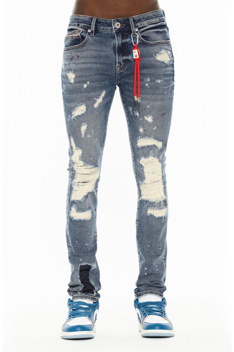 Punk 601 Ripped Super Skinny Jeans, Main, color, ARLO