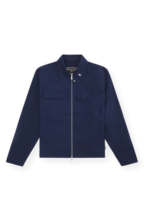 Cotton Blend Utility Jacket