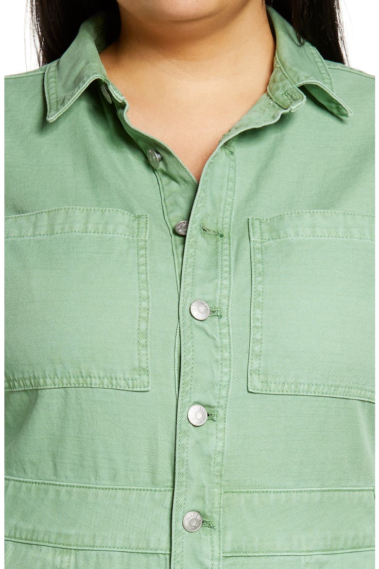 Garment Dyed Relaxed Coverall Jumpsuit, Alternate, color, PALE EVERGREEN
