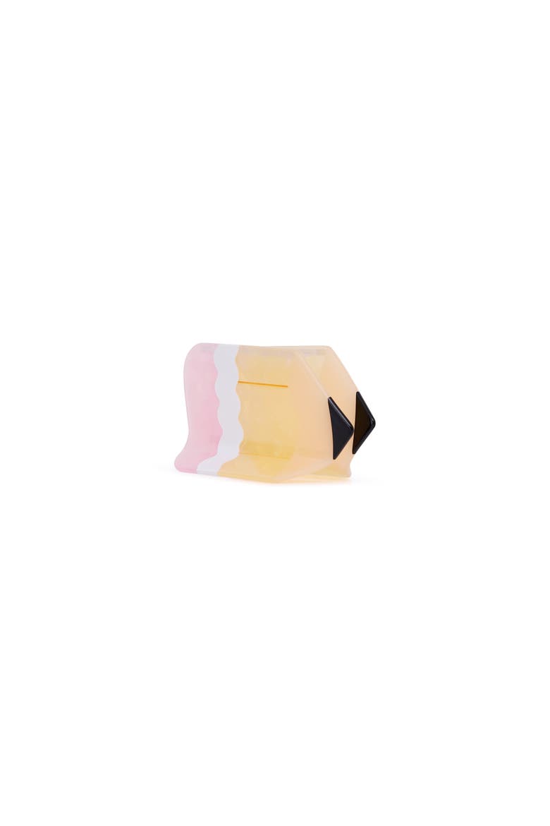 Best in Class Pencil Novelty Hair Claw Clip - Pearlized Glossy Pencil-Shaped Hair Accessory for Students and Teachers, 2.25x3.75 Inch, Alternate, color, Multicolor