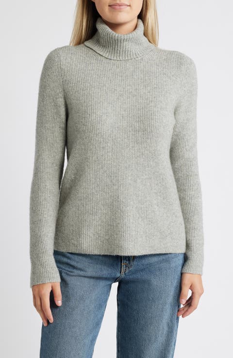 Rib Turtleneck Sweater