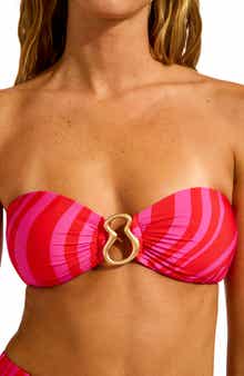 Seafolly Ring Front Bandeau Bikini Top