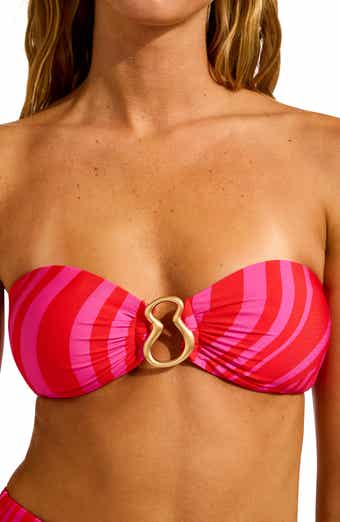 Seafolly Ring Front Bandeau Bikini Top