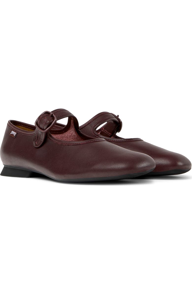 Camper Myra Mary Jane Flat, Main, color, Burgundy