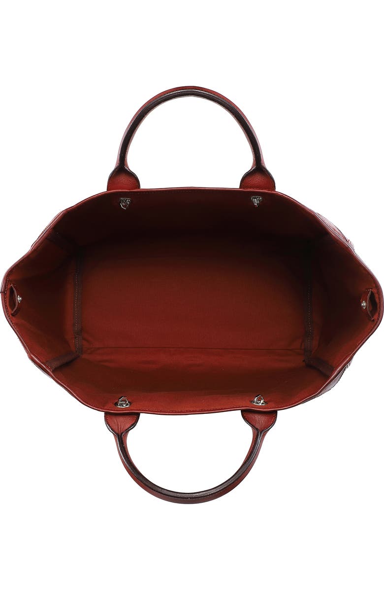 OLD TREND Mermaid Genuine Leather Oversized Carryall Tote, Alternate, color, Brown